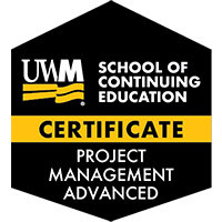 Project Management – Advanced Certificate course/badge