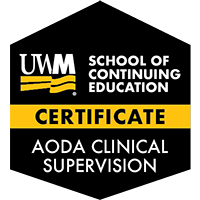 AODA Clinical Supervision Certificate course/badge