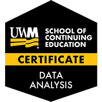 Data Analysis Certificate course/badge