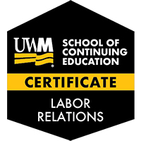 Labor Relations Certificate course/badge