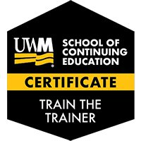 Train the Trainer Certificate course/badge